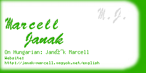 marcell janak business card